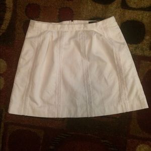 J.Crew White Lined Skirt with Pockets